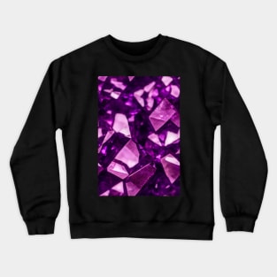 Jewel Pattern - Violet Amethyst, for a bit of luxury in your life! #11 Crewneck Sweatshirt